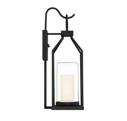 Hamilton 21-in Outdoor Wall Lantern in Matte Black