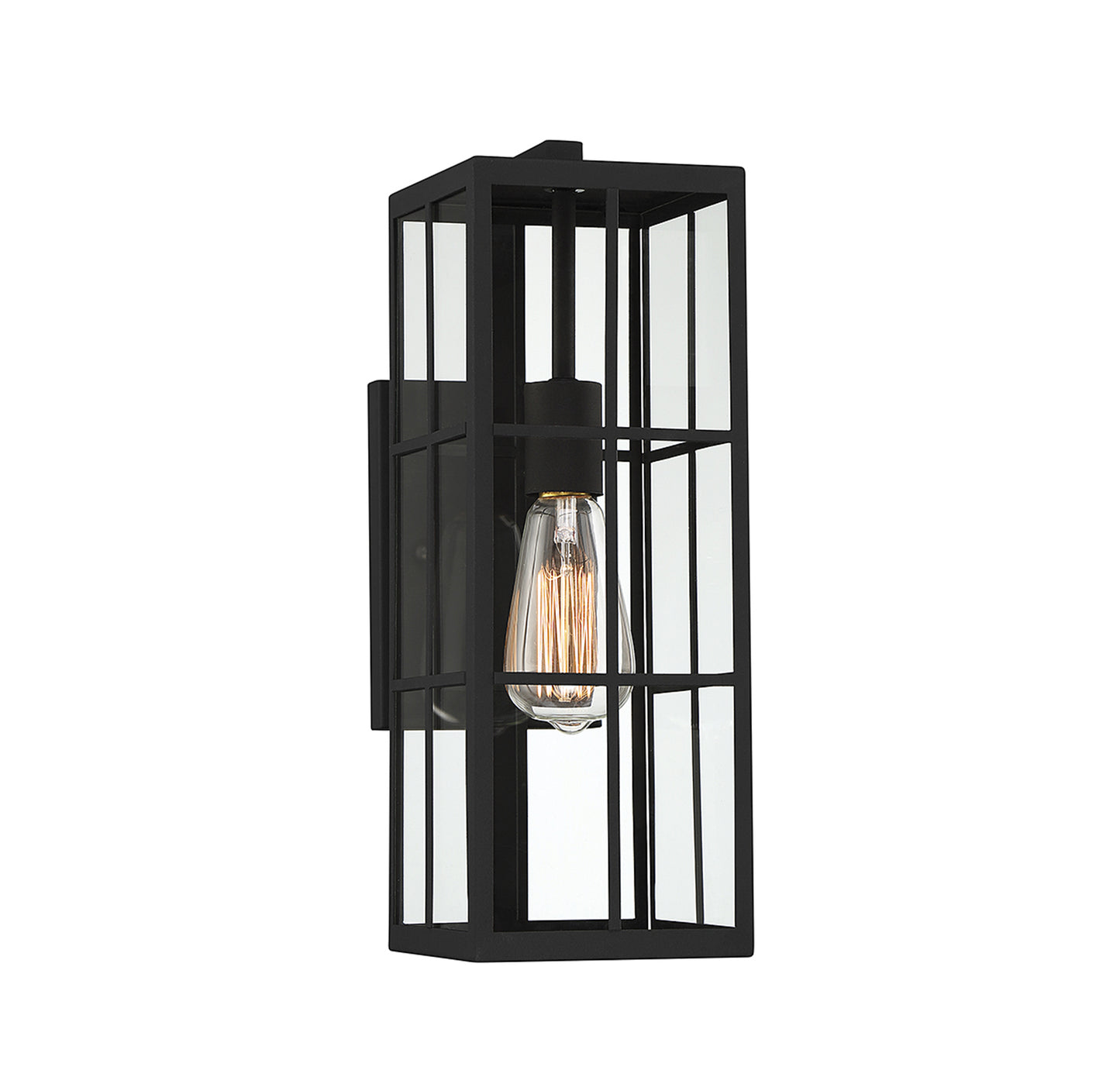 Ericson 1-Light Outdoor Wall Lantern - Matte Black