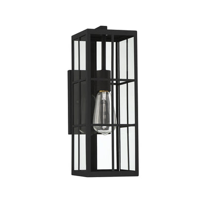 Ericson 1-Light Outdoor Wall Lantern - Matte Black