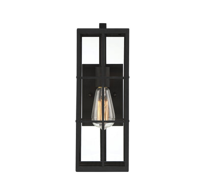 Ericson 1-Light Outdoor Wall Lantern - Matte Black