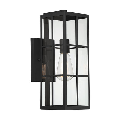Ericson 1-Light Outdoor Wall Lantern - Matte Black
