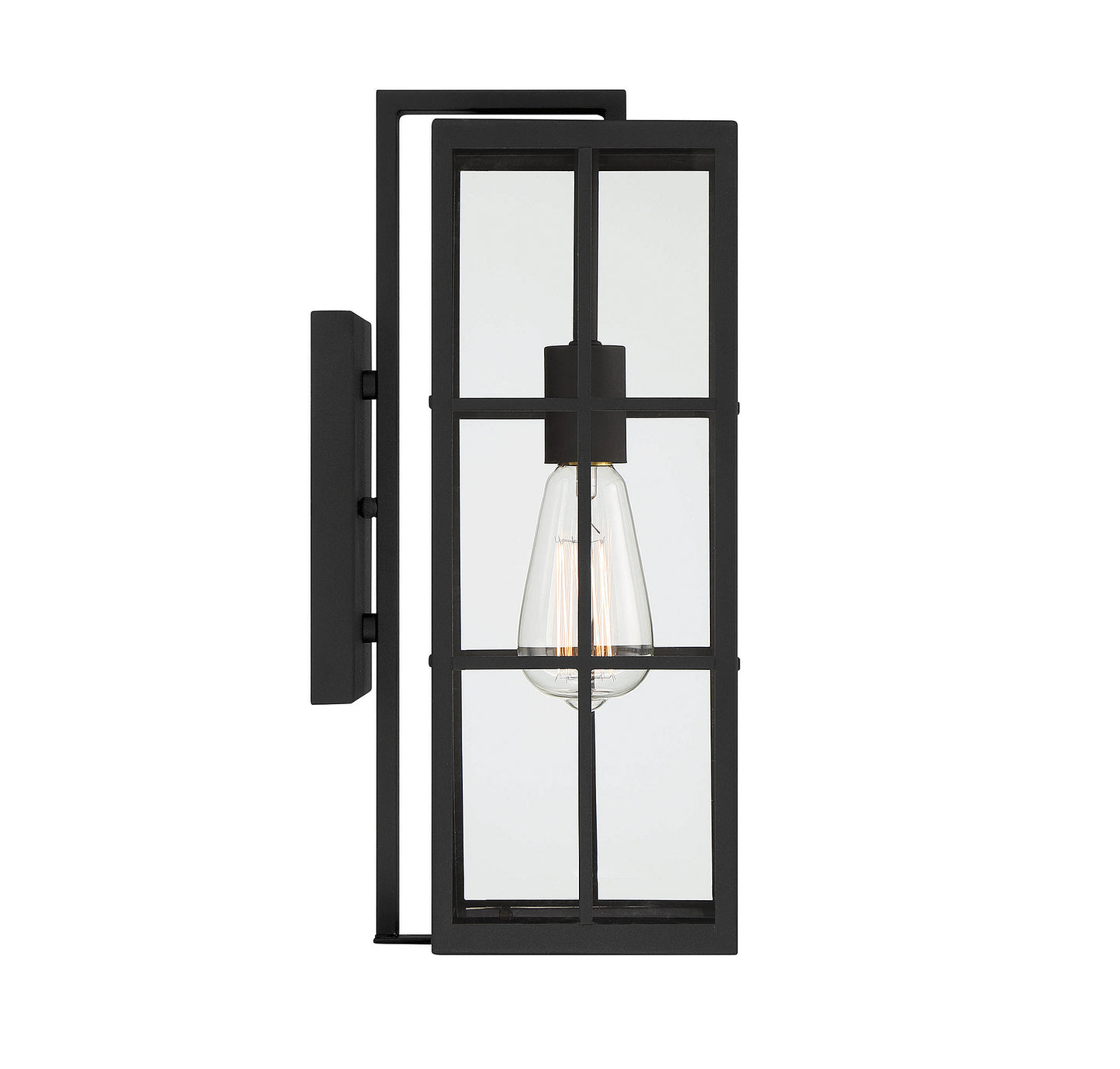 Ericson 1-Light Outdoor Wall Lantern - Matte Black