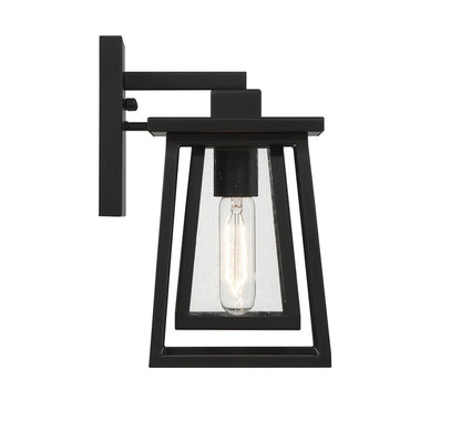 Denver 11-in Outdoor Wall Lantern in Matte Black