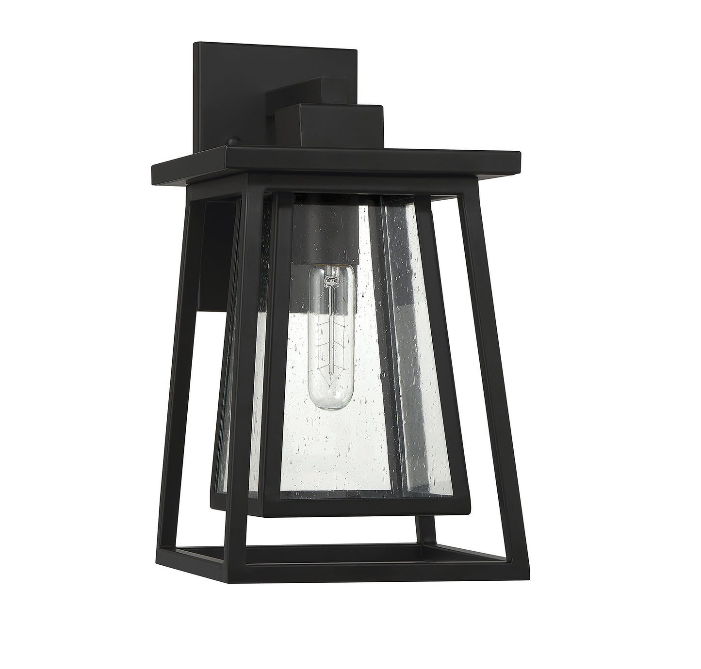 Denver 15-in Outdoor Wall Lantern in Matte Black