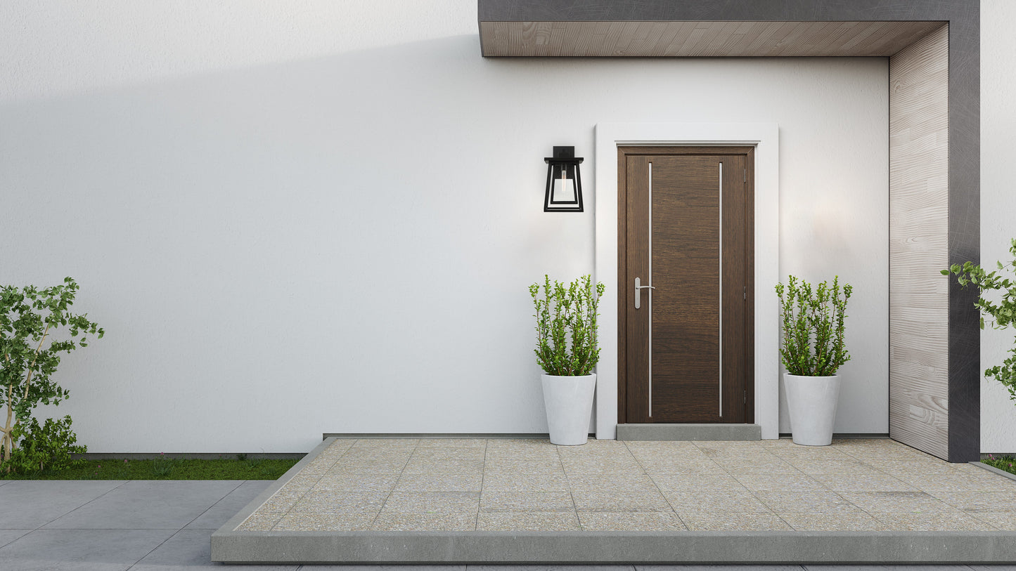 Denver 15-in Outdoor Wall Lantern in Matte Black