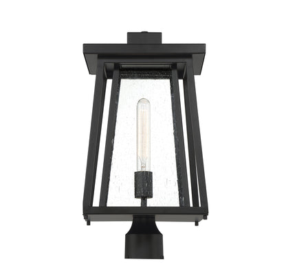 Denver 1-Light Outdoor Post Lantern in Matte Black