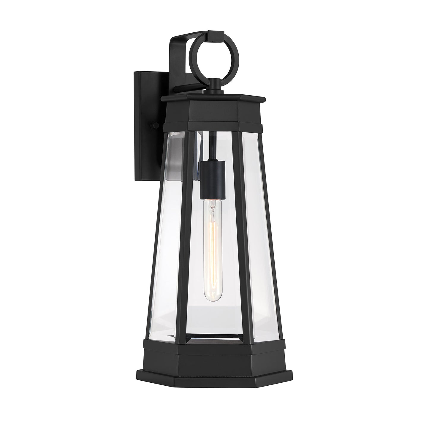 Payne 1-Light Outdoor Wall Lantern - Matte Black
