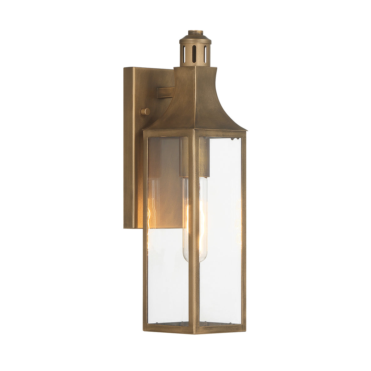 Savoy House Lancaster 1-Light Outdoor Wall Lantern, 4.5"W - Atlas Bronze, alternate view