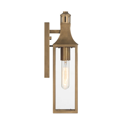 Savoy House Lancaster 1-Light Outdoor Wall Lantern, 4.5"W - Atlas Bronze, alternate view