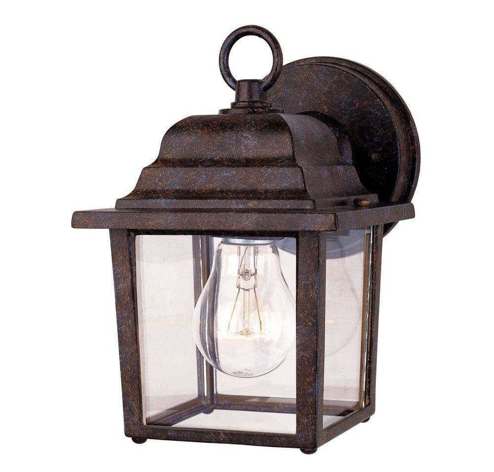 Savoy House Exterior 8.25-in Outdoor Wall Mount Lantern Rustic Bronze