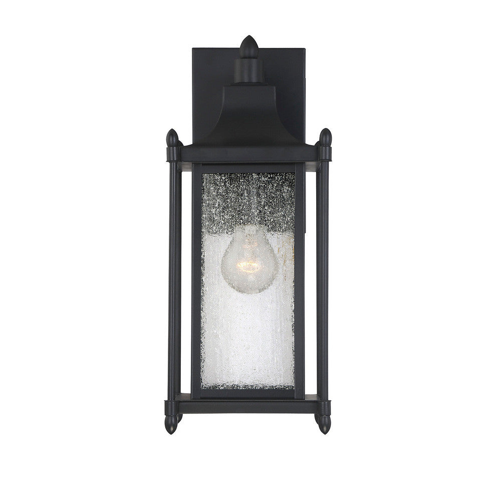 Savoy House Dunnmore 16-in Outdoor Wall Lantern Black