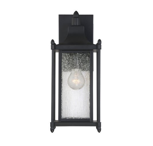 Savoy House Dunnmore 16-in Outdoor Wall Lantern Black