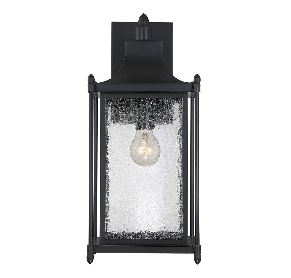 Savoy House Dunnmore 18-in Outdoor Wall Lantern Black