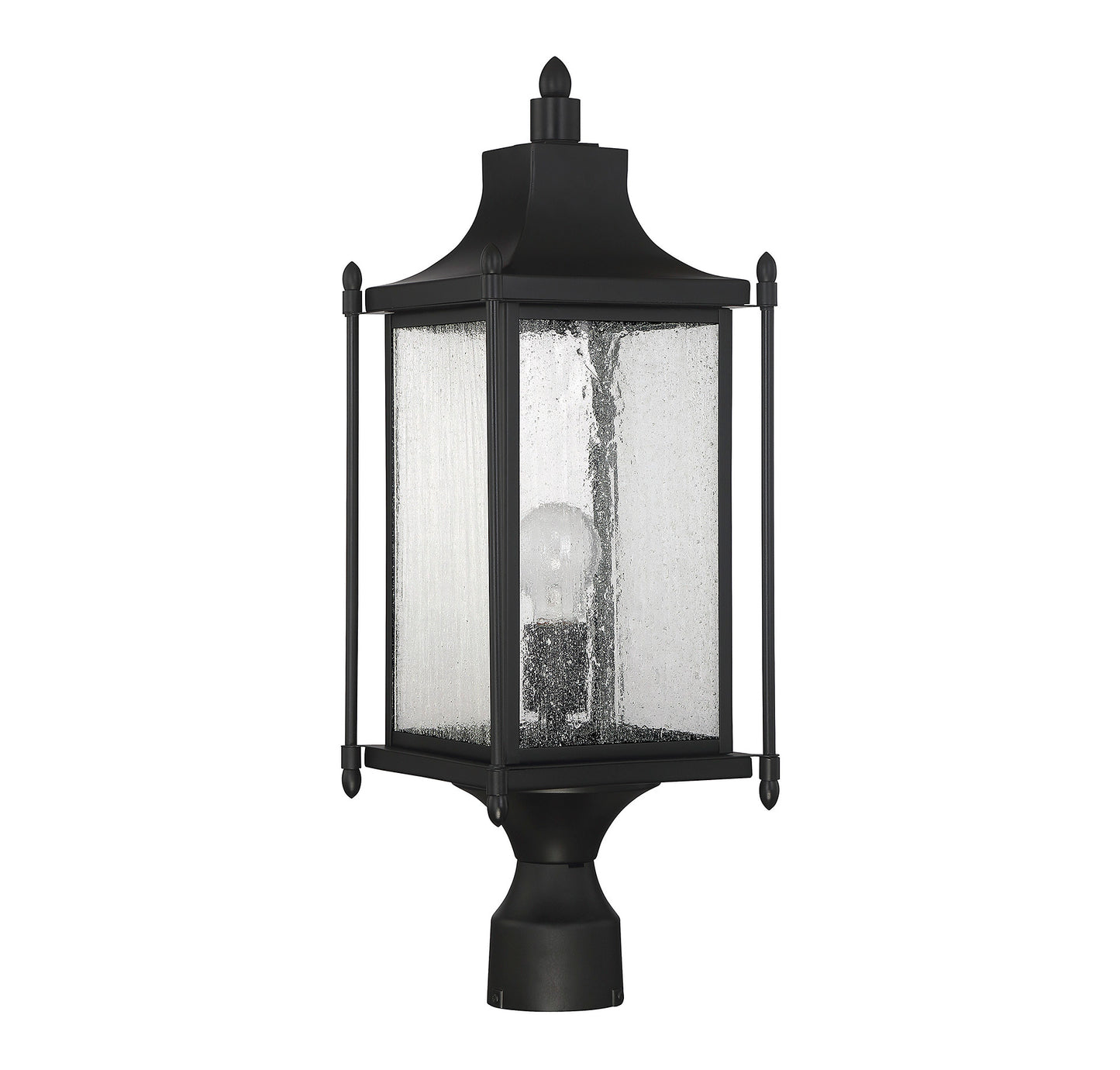 Dunnmore 1-Light Outdoor Post Lantern - Black