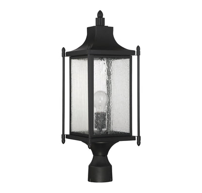Dunnmore 1-Light Outdoor Post Lantern - Black