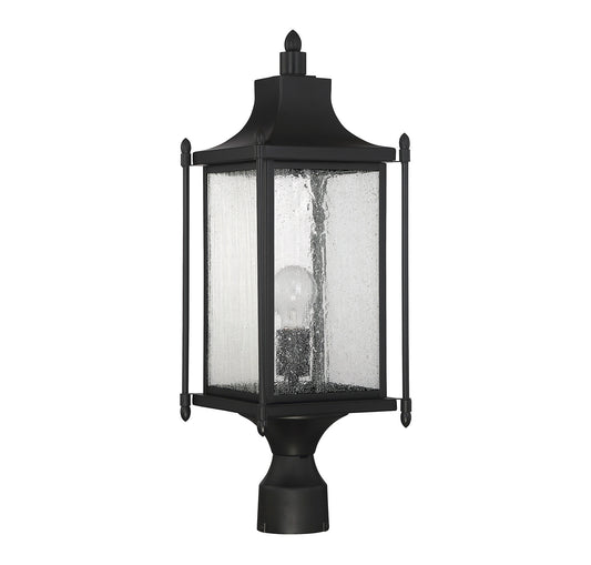 Dunnmore 1-Light Outdoor Post Lantern - Black
