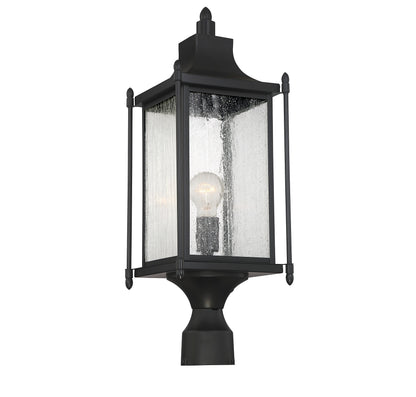 Dunnmore 1-Light Outdoor Post Lantern - Black