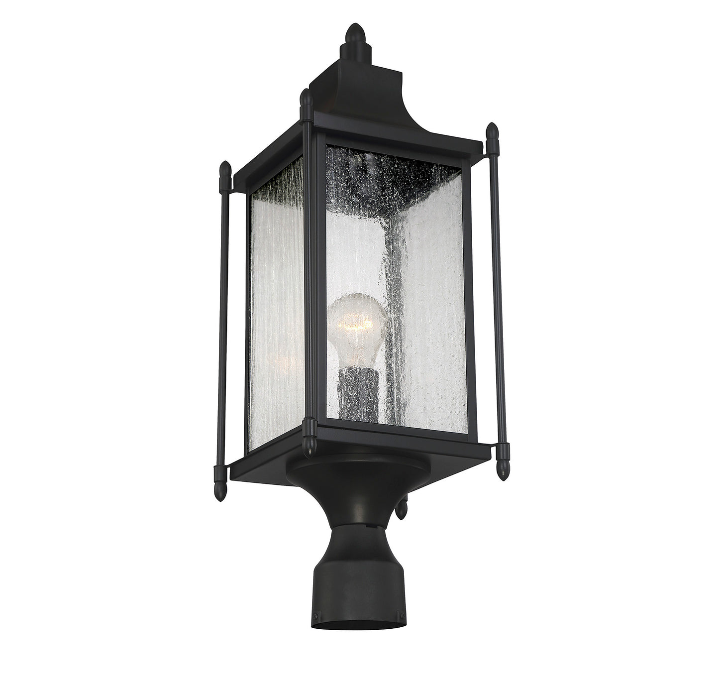 Dunnmore 1-Light Outdoor Post Lantern - Black