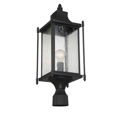 Dunnmore 1-Light Outdoor Post Lantern - Black