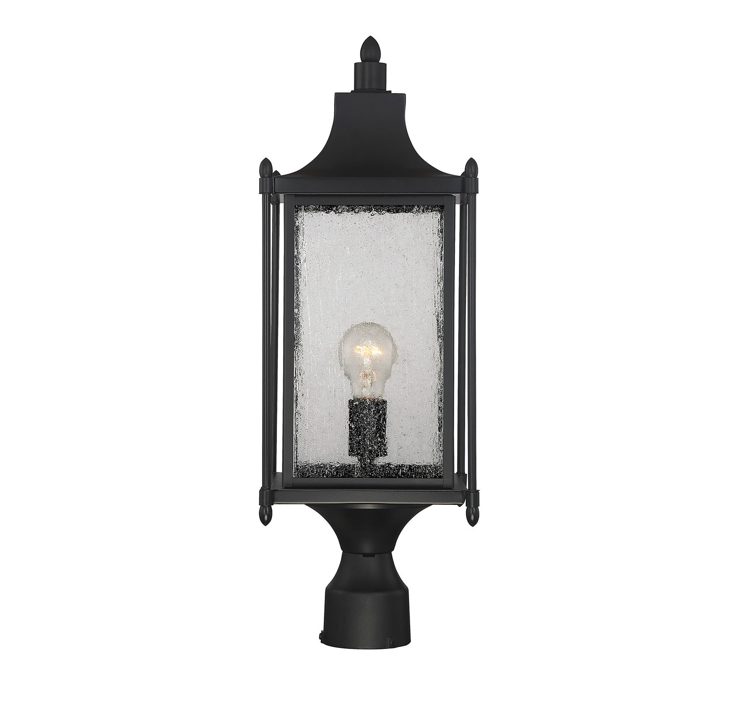 Dunnmore 1-Light Outdoor Post Lantern - Black