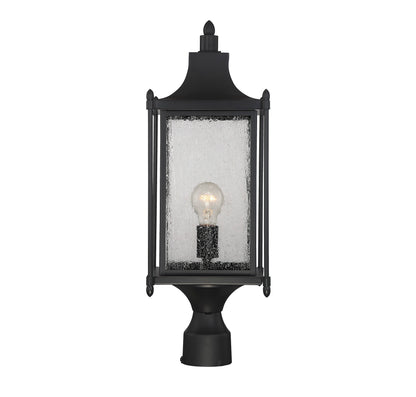 Dunnmore 1-Light Outdoor Post Lantern - Black