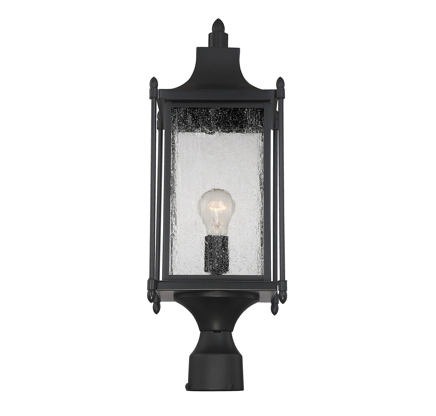 Dunnmore 1-Light Outdoor Post Lantern - Black