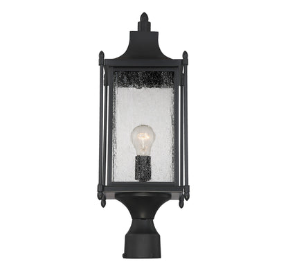 Dunnmore 1-Light Outdoor Post Lantern - Black
