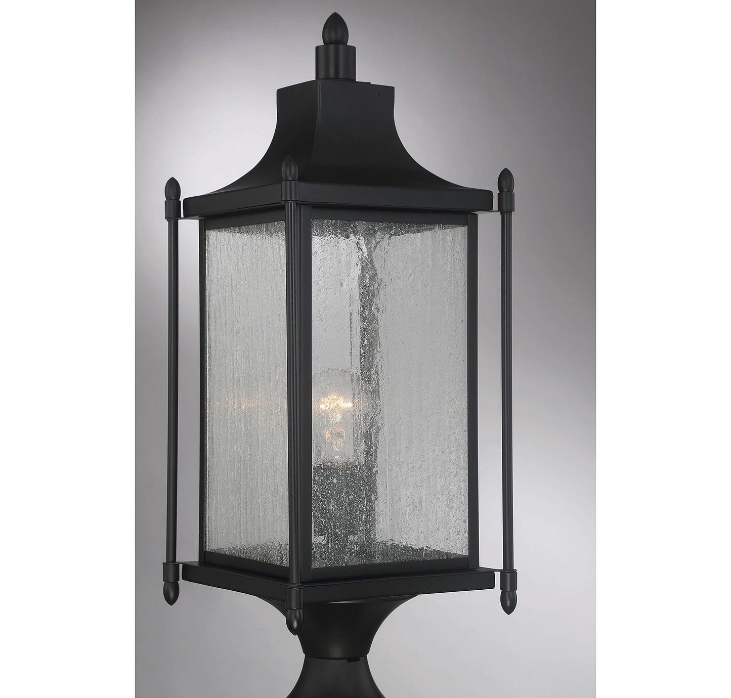 Dunnmore 1-Light Outdoor Post Lantern - Black