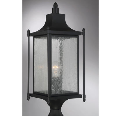 Dunnmore 1-Light Outdoor Post Lantern - Black