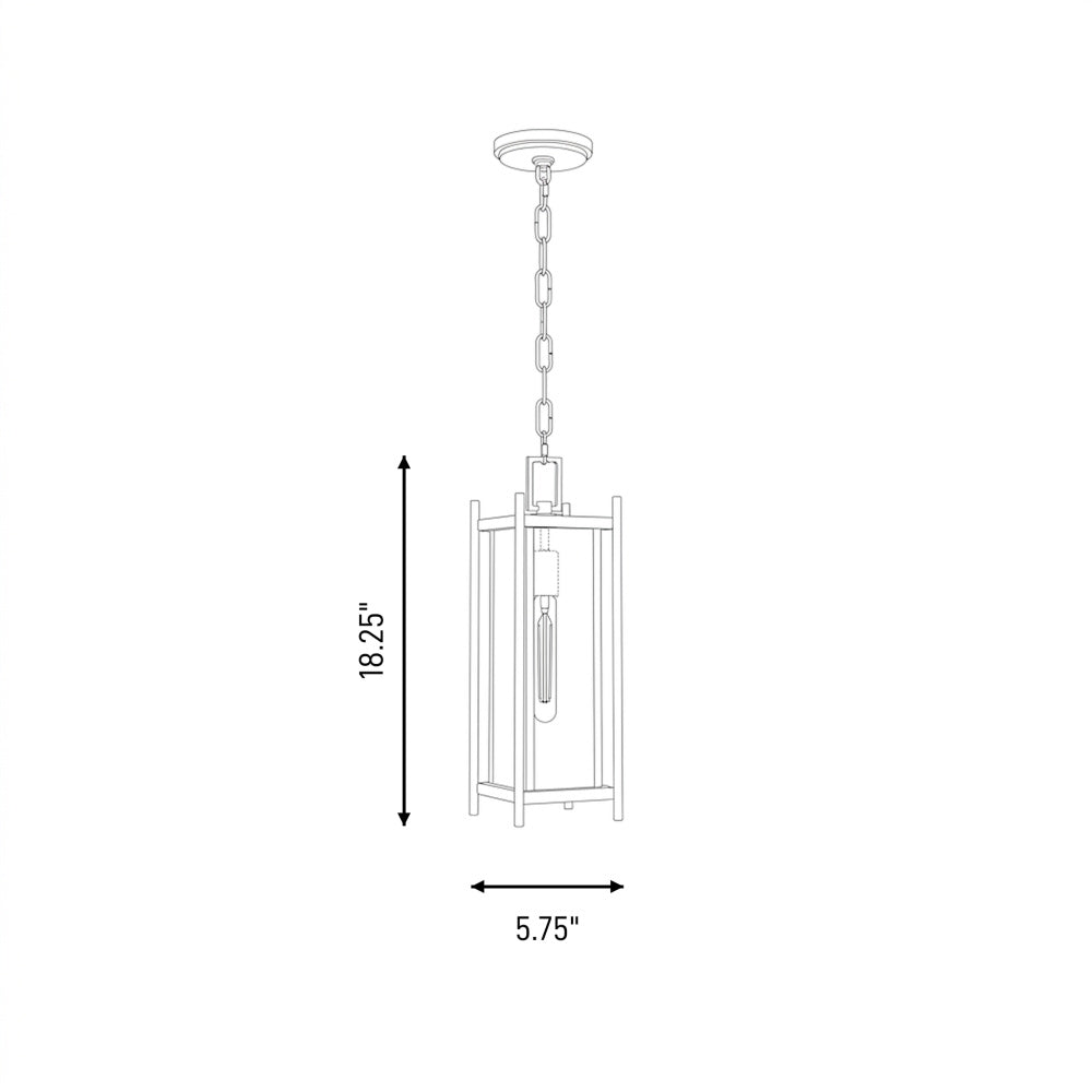 jacobs 1 light outdoor hanging lantern in 5 3806 128
