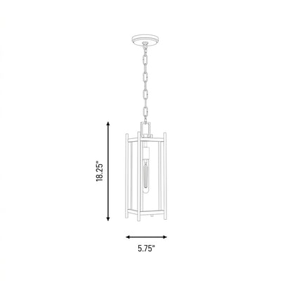 jacobs 1 light outdoor hanging lantern in 5 3806 128