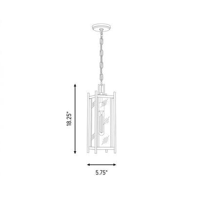 jacobs 1 light outdoor hanging lantern in 5 3806 128