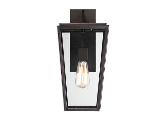 Savoy House Milton 17-in Outdoor Wall Lantern English Bronze