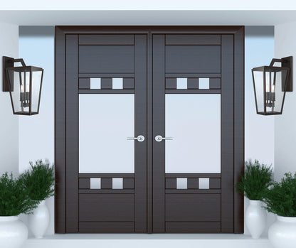 Milton Outdoor Wall Lantern, 2-Light, English Bronze, Glass Shade, 19.5"H, Savoy House (5-548-13 1N0XW)