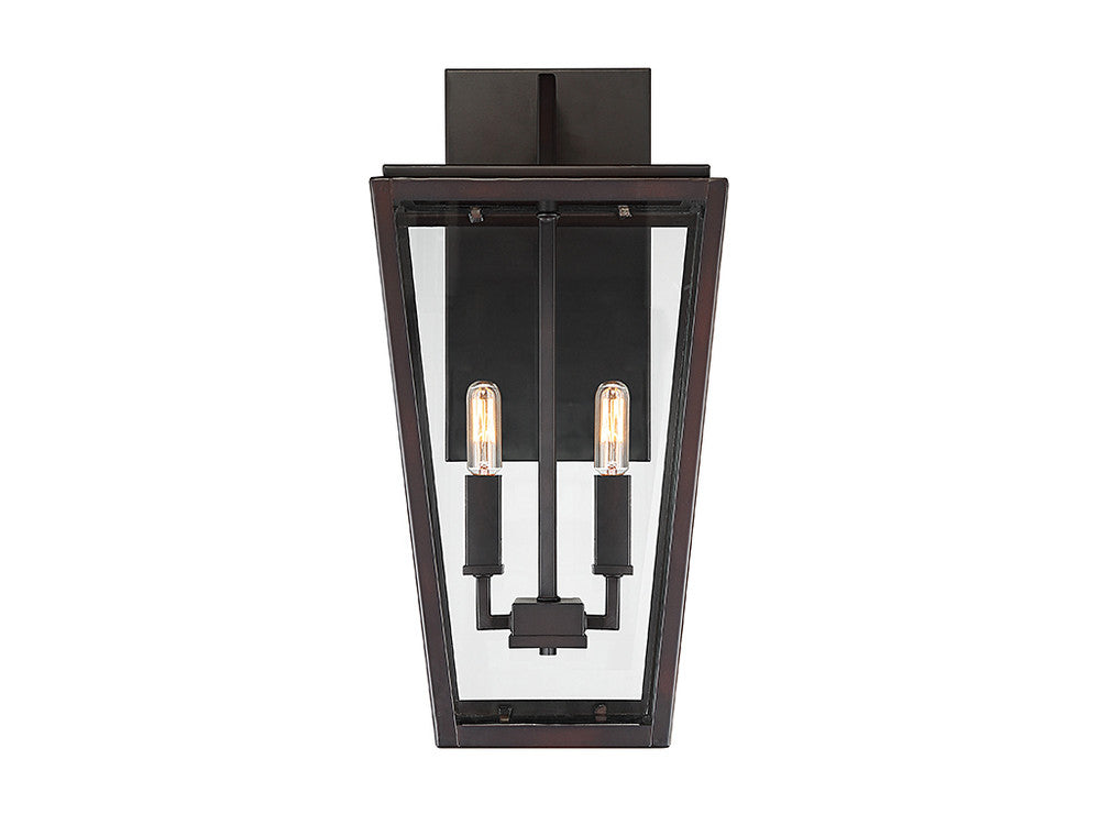 Savoy House Milton 2-Light Outdoor Wall Lantern English Bronze