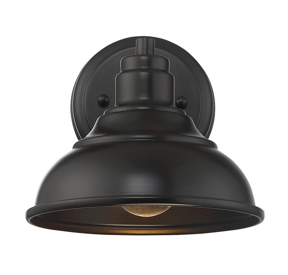 Savoy House Dunston 8-in Outdoor Wall Mount Lantern English Bronze