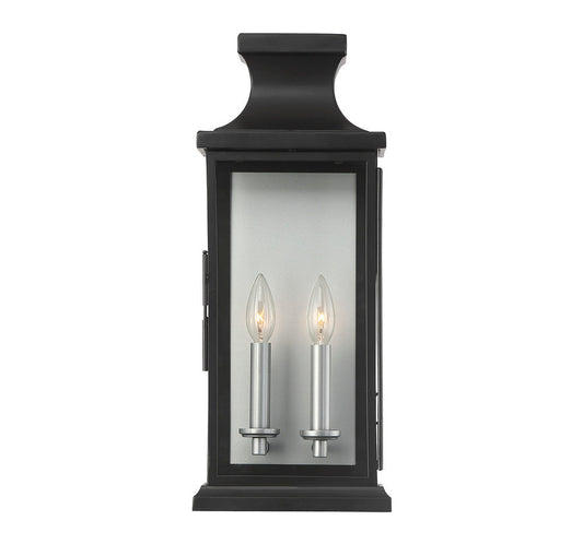 Savoy House Brooke 2-Light Outdoor Wall Lantern Black