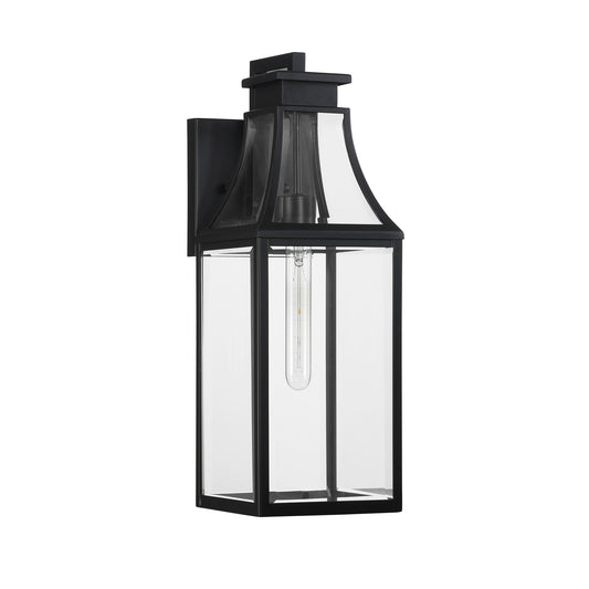 Emery 1-Light Outdoor Wall Lantern - Matte Black