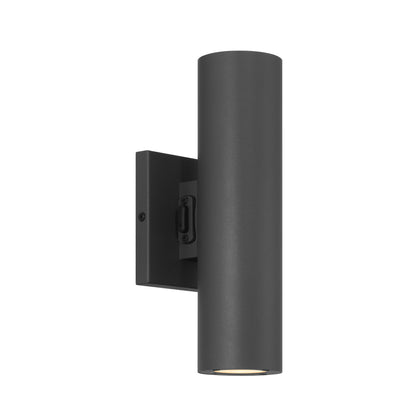 Savoy House Kelley 2-Light LED 5CCT Cylinder Exterior Light - Matte Black