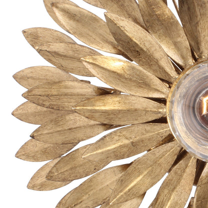 Crystorama Broche 1 Light Wall Sconce Antique Silver