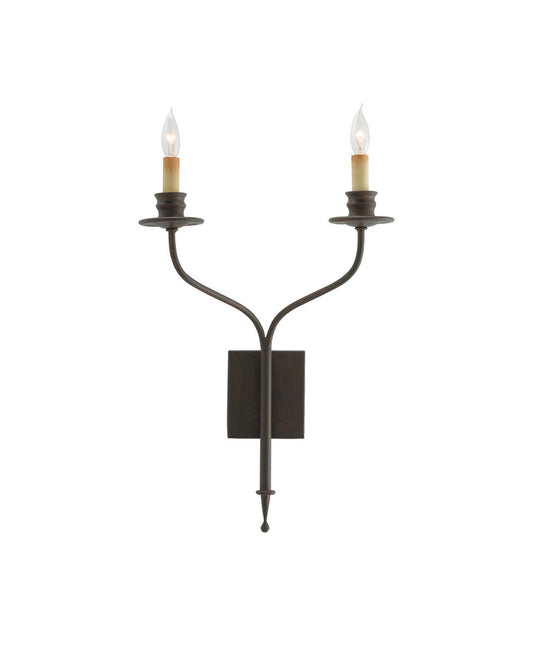 Currey and Company Highlight Bronze Wall Sconce Bronze Gold