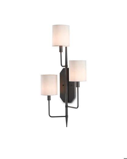 Currey and Company Knowsley Bronze Wall Sconce, Right Oil Rubbed Bronze