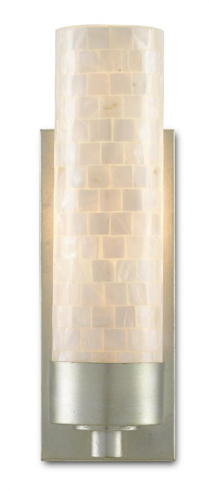 Abadan Silver Wall Sconce Currey and Company 5000-0158