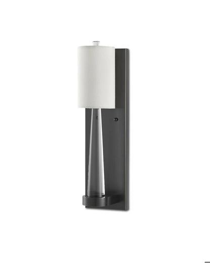 Junia Bronze Wall Sconce, 1-Light, Oil Rubbed Bronze, 18.5"H, Currey and Company (5000-0176 RQ2N)