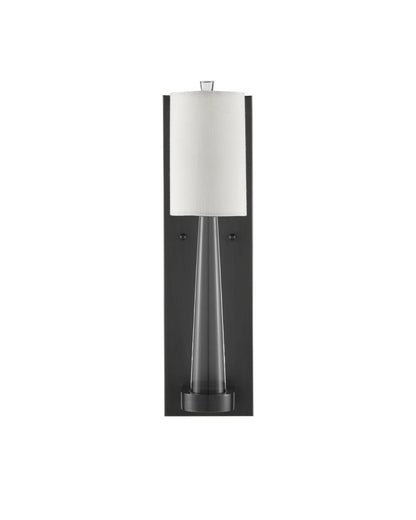 Junia Bronze Wall Sconce, 1-Light, Oil Rubbed Bronze, 18.5"H, Currey and Company (5000-0176 RQ2N)