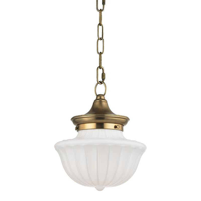 Hudson Valley Dutchess Pendant Aged Brass