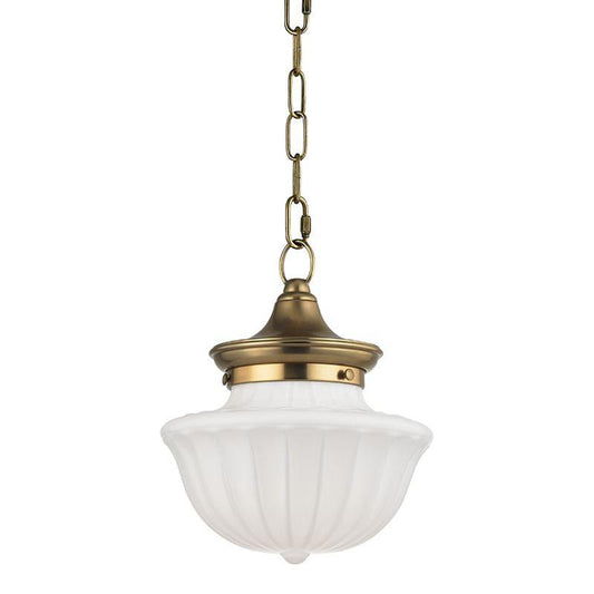 Hudson Valley Dutchess Pendant Aged Brass