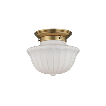 Hudson Valley Dutchess Flush Mount Aged Brass