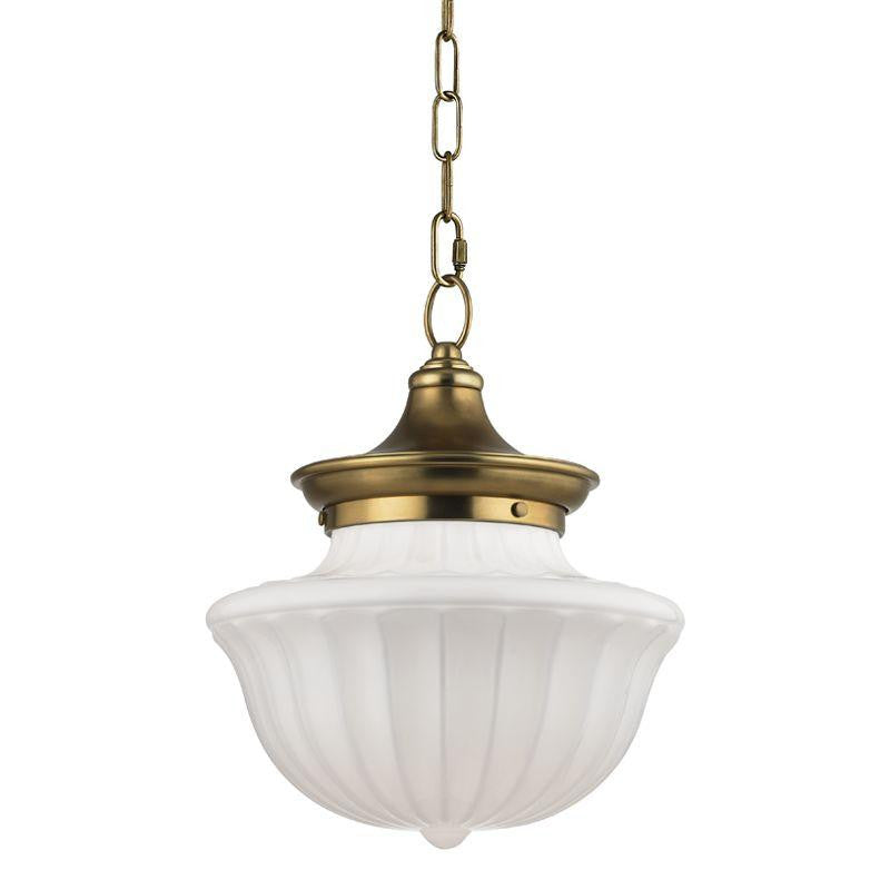 Hudson Valley Dutchess Pendant Aged Brass