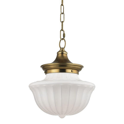 Hudson Valley Dutchess Pendant Aged Brass